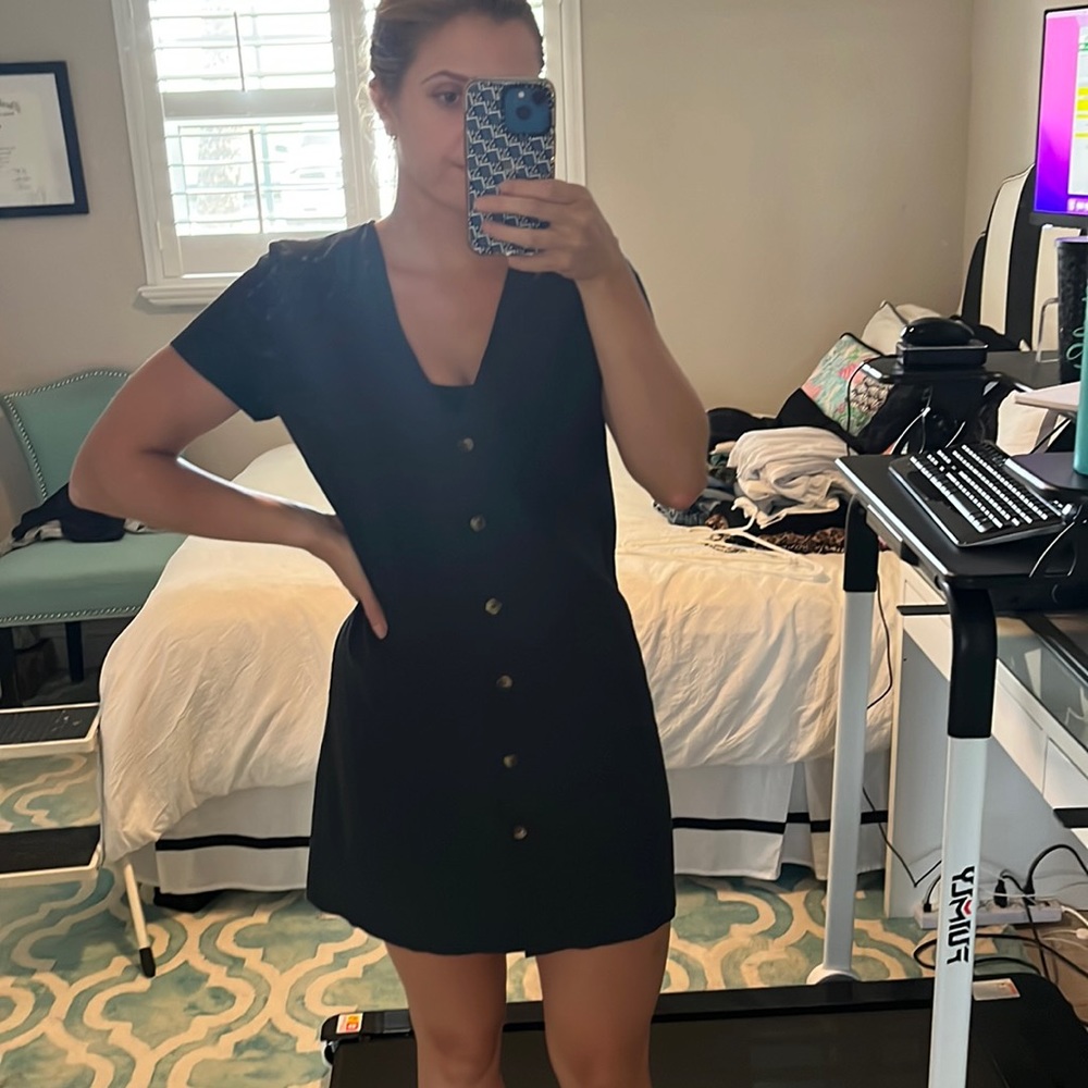 & Other Stories Black Dress